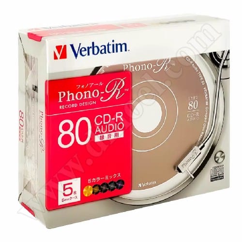 CD-R Verbatim, AZO, Music, Phono-R 80min, Slim case 10бр.